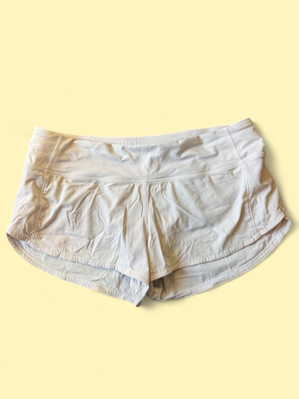 Light Cream Athletic Shorts